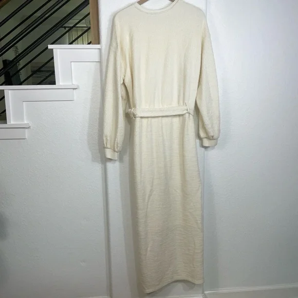 Anthropologie Cream Midi Dress - Picture 7 of 8